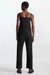 Комбінезон жіночий COS square-neck jersey jumpsuit 1076650001 L Чорний - изображение 7
