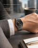 Часы наручные Casio MTP-B145 черный - кварцевые Касио со стальным браслетом и датой - изображение 3
