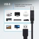 Кабель для принтера USB 2.0 AM/BM 3.0m black ColorWay (CW-CBUB073-BK) - зображення 10