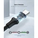 Дата кабель USB 2.0 AM to USB-C 2.0m US287 Black Ugreen (60118) - зображення 6