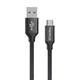 Дата кабель USB 2.0 AM to Micro 5P 2.0m black ColorWay (CW-CBUM009-BK) - зображення 1