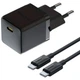Зарядное устройство Baseus Palm Fast Charger 1C 20W + Cable 1.0m Type-C 60W black (P10111602113-01) - изображение 1