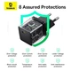 Зарядное устройство Baseus Palm Fast Charger 1C 20W + Cable 1.0m Type-C 60W black (P10111602113-01) - изображение 7