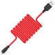 Дата кабель USB 2.0 AM to Lightning 1.0m 2A silicone X21 black+red HOCO (6957531071372) - изображение 2