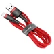 Дата кабель USB 2.0 AM to USB-C 1.0m Cafule 3A red+red Baseus (CATKLF-B09) - изображение 1