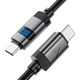 Дата кабель USB-C to USB-C 1.2m 60W digital display C15-03 Black Acefast (6974316283720) - зображення 4