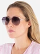 Солнцезащитные очки женские Calvin Klein 46569439 Серебристые (1161325594) - изображение 2