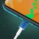 Кабель USB Type-C з подовженим роз'ємом / довжина конектора 10мм / 1м Білий - зображення 6