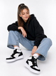 Кроссовки высокие для девочки Skechers Street Court High-Shine Kicks бело-чёрные р. 34 (21,5 см) 6927117888786 - изображение 8