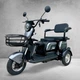 Электроскутер трехколесный EVOBIKE Luna TRIO PRO 1200W 60V 20Ah (2026) со съемным графеновым аккумулятором и пассажирским сиденьем | Серый графит - изображение 2