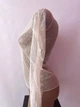 Прозора кофтинка в ромбики з декоративними рукавами Honey Fashion Accessories XS/S бежевий (10-144) - зображення 4