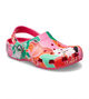 Дитячі крокси Crocs kids Classic Woodcut Floral Clog Dragon Fruit (34/35, малиновий) - изображение 4