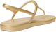 Жіночі сандалі Маямі Crocs Miami Metallic Thong Flip Gold (37-38, золотий) - изображение 5