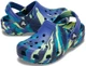Дитячі крокси Crocs Kids' Classic Marbled Clog Navy/Turbo Teal (36-37, синій) - изображение 1