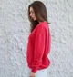 Світшот жіночий трикотаж малиновий, 2XL;3XL - изображение 8