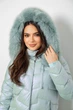 Куртка женская демисезонная короткая, цвет мятный, 244R22-828 5261525 - изображение 7