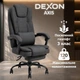 Кресло компьютерное FC-04 DEXON AXIS из ткани, с поясничной подушкой, с подставкой для ног, Темно-серый - изображение 2
