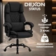 Кресло компьютерное FC-117-1 DEXON STATUS из ткани, с поясничной подушкой, Черный - изображение 2