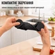 Силіконовий універсальний друшляк на каструлю Coolnice з затискачами для зливу води Чорний - зображення 10