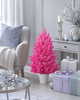 Искусственная розовая елка Elegant Marshmallow Pink литая, 90 см в горшке - изображение 5
