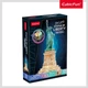 Конструктор-головоломка Cubic Fun 3D Puzzle Night edition Статуя Свободи 79 ел, L536H - зображення 1