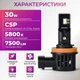 Світлодіодні лампи Н11 для авто Carlamp Day Light Gen2 Led автолампи 5800 K 7500 Lm (DLG2H11) - зображення 2