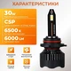 Светодиодные лампы HВ4 9006 для авто Carlamp Nova Vision Led автолампы 6000 Lm 6500 K (NoVHB4) - изображение 2