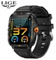 Смарт часы мужские smart watch наручные LIGE Q6 умный фитнес браслет для спорта квадратные смарт вотч для андроида и айфона с шагомером и Bluetooth звонками - изображение 6