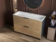 Тумба Status Hartia 120 Дуб, с умывальником Aria Low 120 - изображение 1