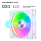 Вентилятор Phanteks D30 140 мм PWM White - зображення 4