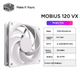 Вентилятор Cooler Master Mobius 120 PWM White (MFZ-M2NW-21NPK-C1) - изображение 7