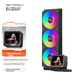Система водяного охлаждения PcCooler Beijing GT360 ARGB Display Black - изображение 3