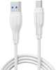 Кабель Bavin U-CB385-C Fast Charging 18W USB-A/Type-C 1 м White (U-CB385-C WH) - изображение 1