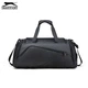 Дорожная сумка Slazenger NEWFASHION CAPACITY с отделением для влажных и сухих вещей чёрная - изображение 5