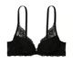 Бюстгальтер - планж мереживний чорний (75C) Dream Angels Victoria's Secret - изображение 3