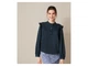Блузка с рюшами для женщины Esmara Lyocel (TENCEL™) 468965 38(S) темно-синий - изображение 2