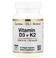 Витамины D3 и K2 в форме MK-7, California Gold Nutrition, 60 растительных капсул - изображение 1