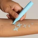 Набор маркеров для аквагрима Nailmatic (зеленый, голубой, розовый) + альбом для творчества - изображение 4