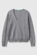 Светр Benetton 48(XL) Сірий (153929) - зображення 1