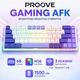 Бездротова механічна ігрова Bluetooth клавіатура Proove Gaming AFK формату 65% 68 клавіш компактна з RGB-підсвічуванням USB 2.4ГГц біла - зображення 1