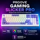 Бездротова механічна ігрова Bluetooth клавіатура Proove Gaming Slicker Pro формату 98% 98 клавіш USB 2.4ГГц RGB-підсвічування біла - зображення 1