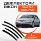 Дефлекторы боковых окон Saab 9-3 Сааб седан 2002-2007 ветровики. - изображение 1