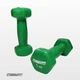 Гантель для фитнеса 1.0 кг EasyFit с виниловым покрытием салатовая - изображение 2