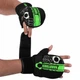 Перчатки крабы спарринговые для MMA тренировочные с открытыми пальцами Hard Touch 00126 размер S Black-Green - изображение 2