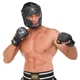 Перчатки крабы кожаные спарринговые для MMA тренировочные с открытыми пальцами Fistrage 6479 размер M Black-Grey - изображение 8