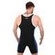 Трико борцовское мужское для борьбы и тяжелой атлетики Fistrage Fight Gear 4545 размер L (168-172см) Black-Blue - зображення 4