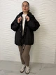 Женская ветровка оверсайз с капюшоном Черный 9096/one size - изображение 1