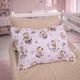 Простынь MirSon Евро 200x220 см 17-0922 Tiny Giraffes Gray Бязь (2200012571866) - изображение 3