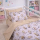 Простынь MirSon Евро 200x220 см 17-0922 Tiny Giraffes Gray Бязь (2200012571866) - изображение 4