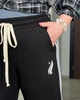 Женские спортивные штаны батал с двойными лампасами SOLINNA Прямые трикотажные штаны плюс сайз двунитка VL-1657 Черный, 62-64 - изображение 3